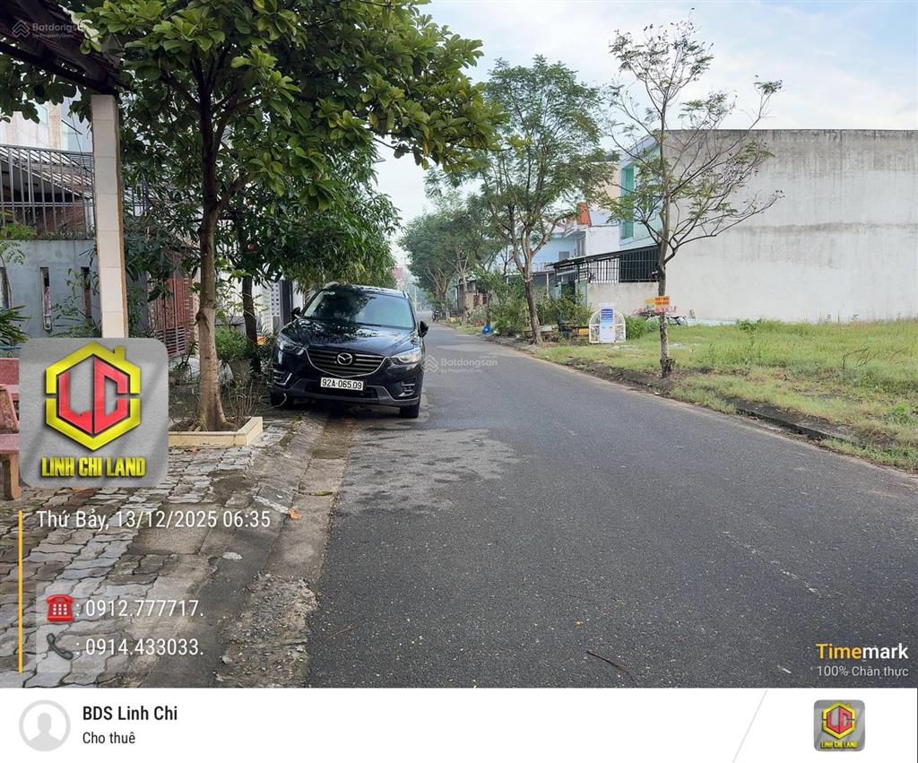 Bán lô nguyễn ngiễm dt 102,5m2 dt 102,5m (5x20,5m) giá đầu tư 5ty8 có tl . 0914 433 ***.