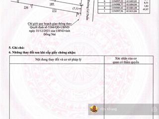 Mặt tiền đường lê duẩn long thành ngay 77ha lê duẩn, ngang 8.51x69.5m thổ cư 300m2, giá 24 tỷ tl