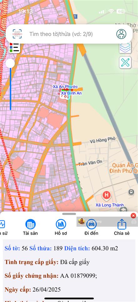 Mặt tiền đường lê duẩn long thành ngay 77ha lê duẩn, ngang 8.51x69.5m thổ cư 300m2, giá 24 tỷ tl