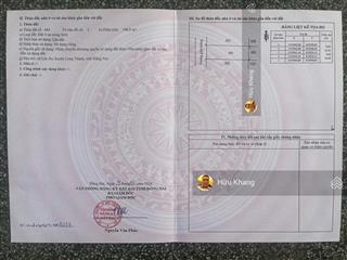 D2d lộc an  xã long thành  trục chính d1 kế chợ  ngay sát dt769 dt 196.9m2 ngang 8m giá cực ngộp