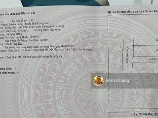 Góc hai mặt tiền an phước ngay sát 77ha mũi tàu dt  110m2 tc 100m2 giá bán ngộp 2ty650 tl sổ riêng