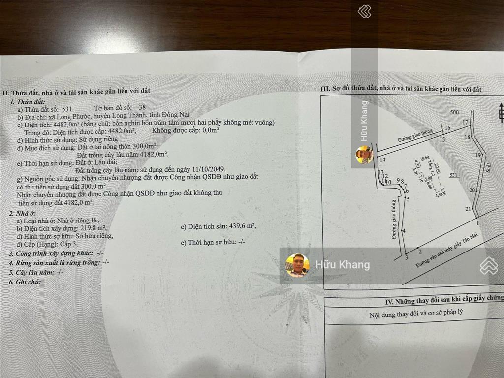 Bán nhà riêng 31 tỷ 4482m2 tc 300m2 ở sát quốc lộ 51b, long phước, long thành đồng nai đẹp xuất sắc