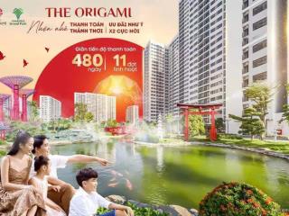 Hot! căn hiếm 2pn 67.8m2 view hồ bơi, ttoán 480 ngày giá chỉ 3.26 tỷ all in origami  vinhomes q9