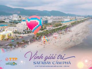 Bán lô đất nền sẵn sổ không cần xây mặt biển tp cẩm phả, sổ đỏ sẵn, thanh toán tiến độ trong 3 năm