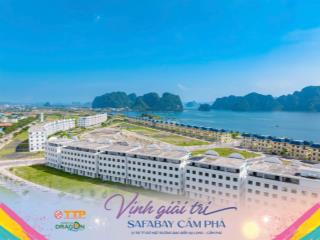 Bán lô đất nền không xây mặt biển tp cẩm phả, 108m2, sổ đỏ sẵn, thanh toán tiến độ trong 3 năm