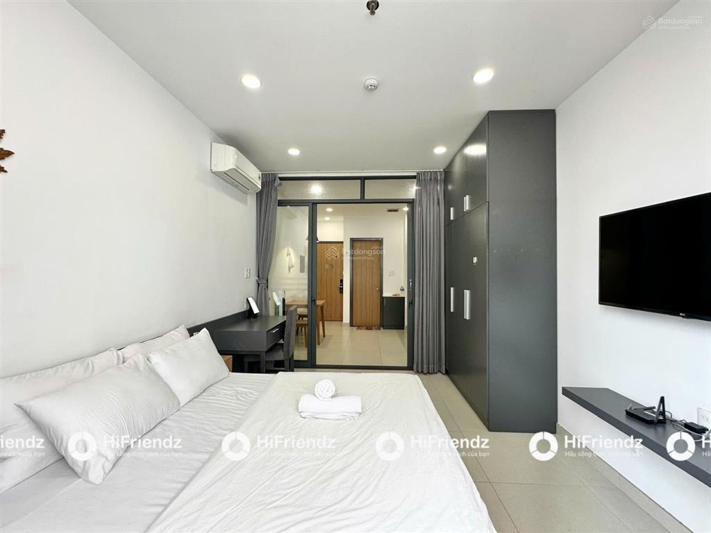 Căn hộ 1pn ban công style hiện đại, chỉ tính điện, thang máy & bảo vệ 24/7, gần cầu lê văn sỹ