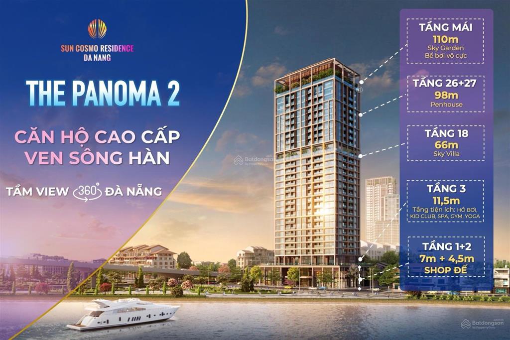 Chính chủ cần bán căn góc 2pn toà panoma 2, view sông hàn, nhận nhà ở ngay
