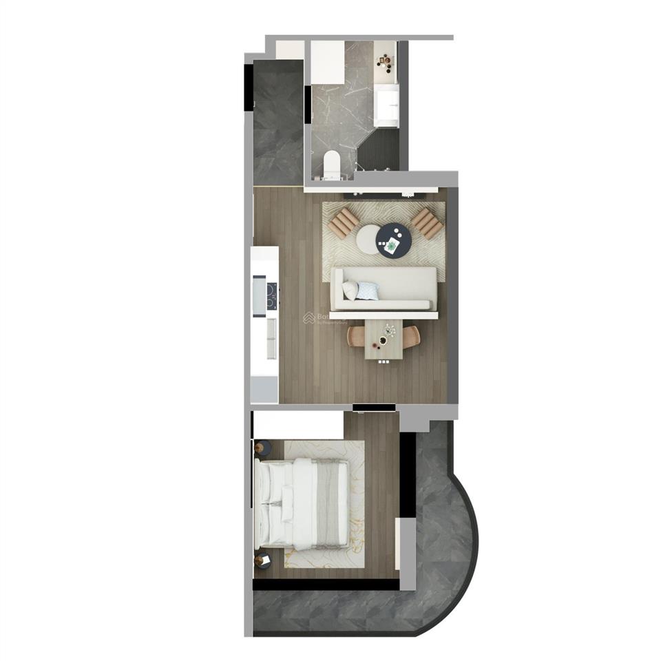 Căn 1pn times square 46,88m2  view trực diện biển mỹ khê, dt cho thuê 20  30 tr/tháng