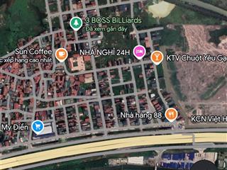 Đất kinh doanh dịch vụ mi điền, nếnh trung tâm 3 khu công nghiệp lớn việt hàn, đình trám, vân trung