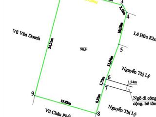 Bán đất tại đường cam lộ 6, phường sở dầu, hồng bàng, hải phòng, 11,5 triệu / m2, 707 m2