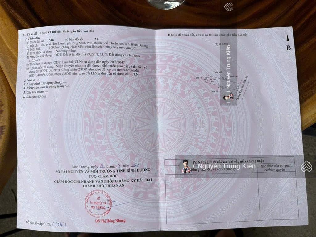 Nhà sg 110m2 (5x22)  thổ cư 80m2, sổ riềng, đường vĩnh phú 10 nhựa 5m  giáp ql 13, full nội thất