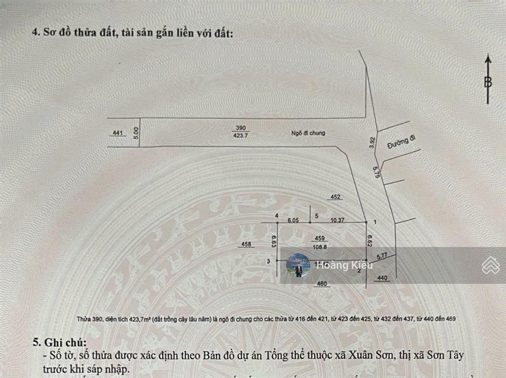 Bán gấp lô đất (giá 17,5tr/m2) diện tích 100m2 rẻ hơn thị trường 300tr. đất p.tùng thiện, tp hà nội
