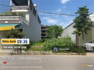 Cần bán 200m2 tđc bắc phú cát gần kđt phú cát city, cách đường đôi 30m, vị trí trung tâm tp hòa lạc