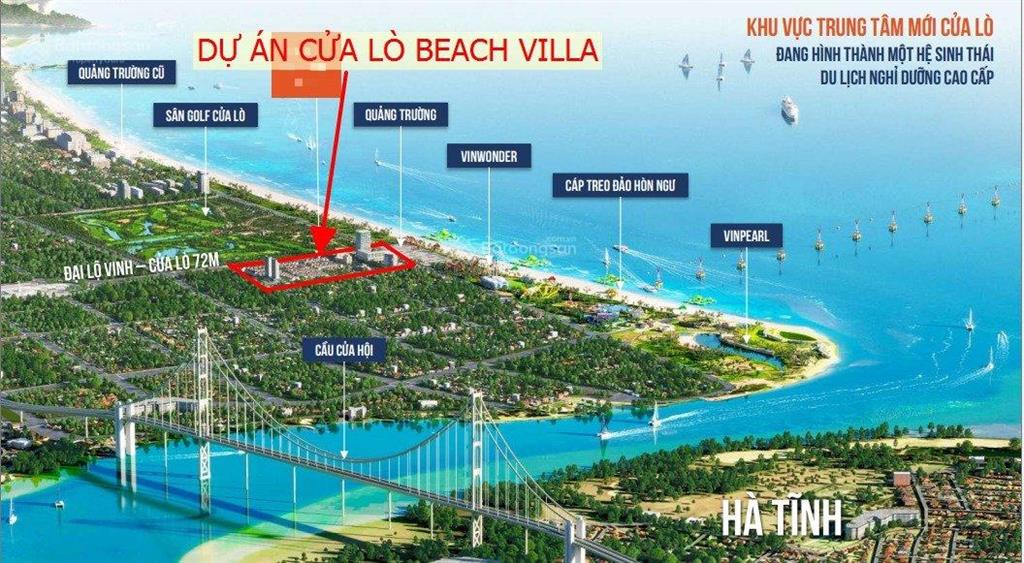 8,x tỷ căn nhà vườn  dt 10x175 = 175m2  khu nghỉ dưỡng cửa lò beach villa  đối diện vin wonder