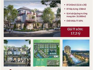 Biệt thự đơn lập ecopark  mặt tiền 12,6m