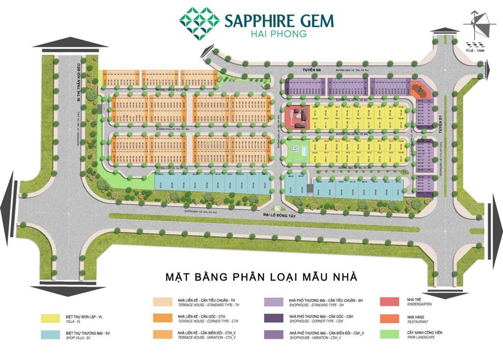 Bán khẩn cấp nhà phố liền kề 3,5 tầng lô 110 m2 khu đô thị sapphire gem hải phòng
