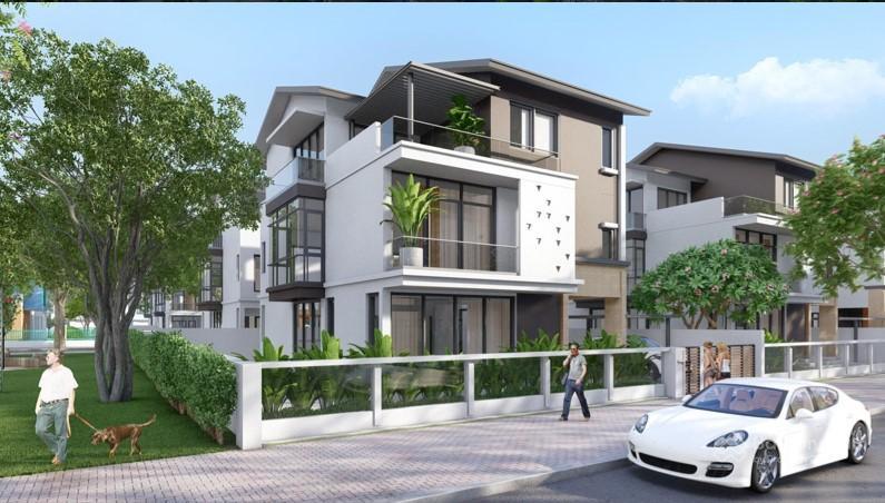 Bán khẩn cấp nhà phố liền kề 3,5 tầng lô 110 m2 khu đô thị sapphire gem hải phòng
