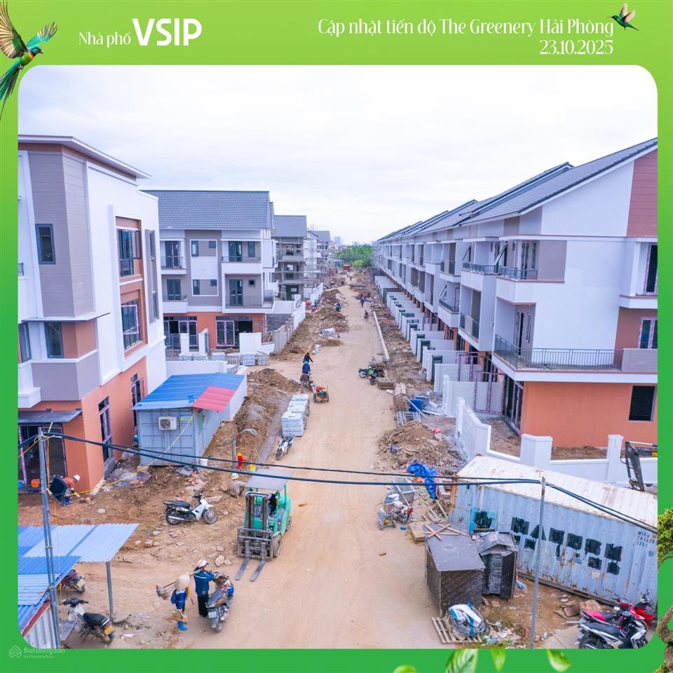 Rẻ nhất dự án nhà phố ven sông the greenery cách tthc hải phòng 2 km giá chỉ 4 tỷ xx