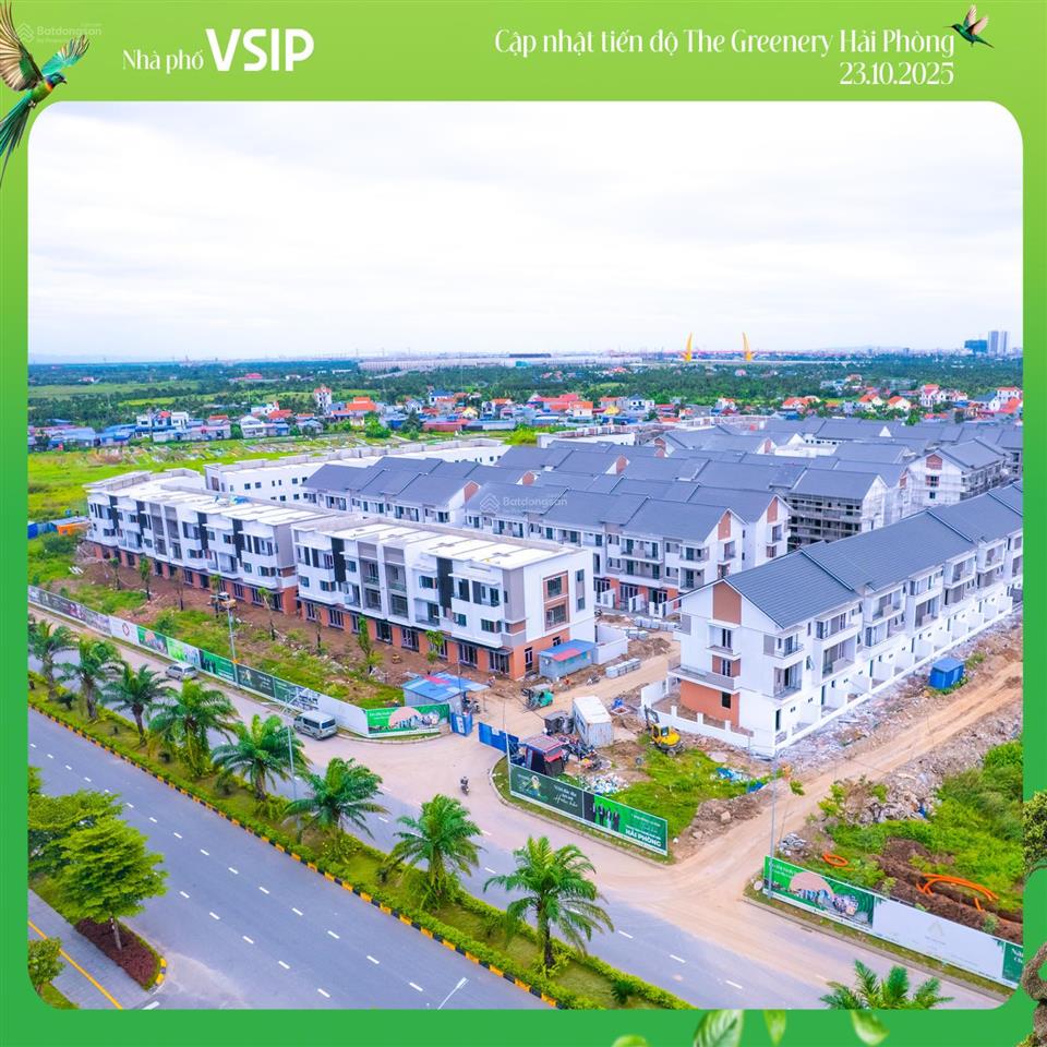 Rẻ nhất dự án nhà phố ven sông the greenery cách tthc hải phòng 2 km giá chỉ 4 tỷ xx