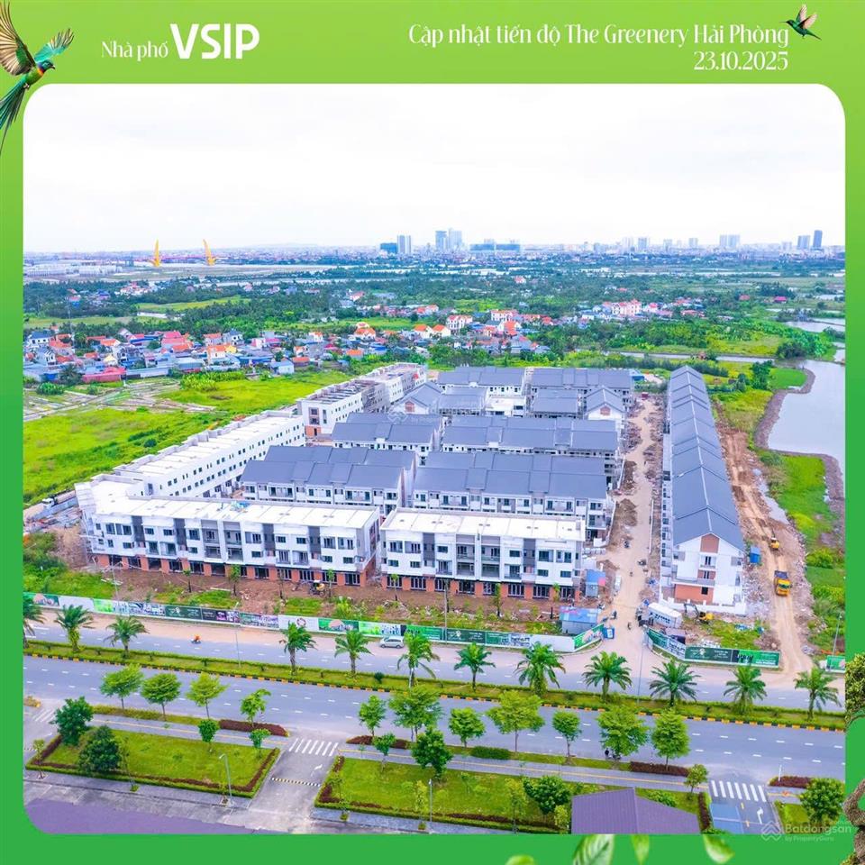 Rẻ nhất dự án nhà phố ven sông the greenery cách tthc hải phòng 2 km giá chỉ 4 tỷ xx