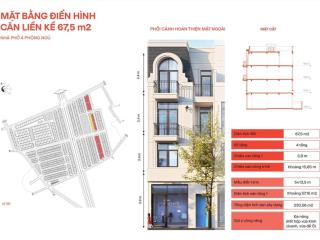 Bán căn liền kề 4 tầng 67,5m2 trung tâm núi đèo tại vlasta thuỷ nguyên