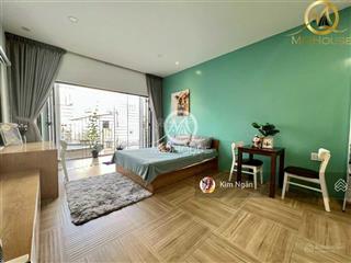 Cho thuê căn hộ studio bancol, rộng rãi, thoáng mát, thang máy, nhà xe, hoàng hoa thám dt 40m2