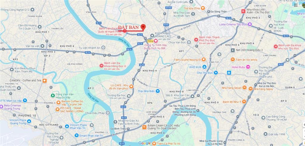 Đất nền hẻm xe hơi 300m đến ql13 500m đến ql1a 700m đến chợ đầu mối thủ đức 1km đến kđt vạn phúc