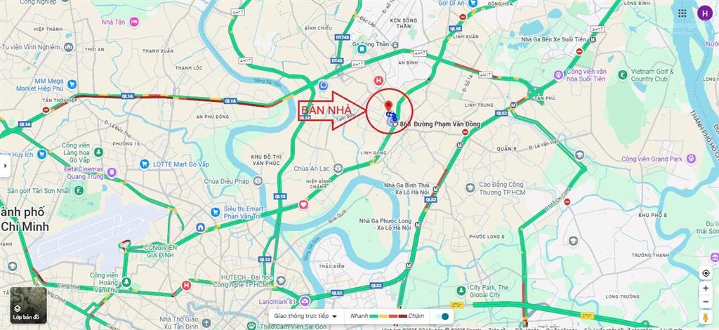 Nhà cấp 4 sổ hồng chính chủ đất rộng 5,5m đường linh đông đi bộ ra đường phạm văn đồng ubnd phường