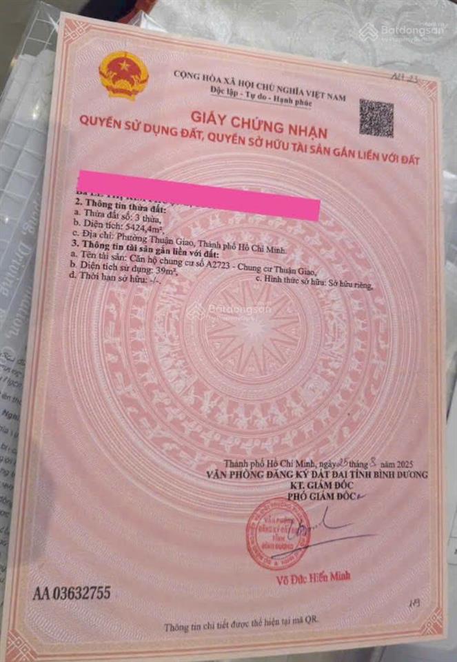 Ngợp ngân hàng cần ra gấp căn studio sổ sẵn  thuận an  950 triệu chung cư legacy central