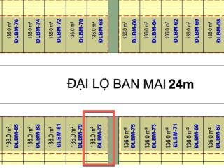 Liền kề xẻ khe thoáng như song lập mặt đường đlbm 24m  136m2  30 tỉ