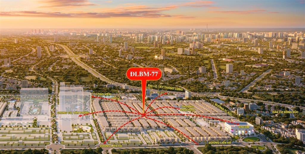 Liền kề xẻ khe thoáng như song lập mặt đường đlbm 24m  136m2  30 tỉ