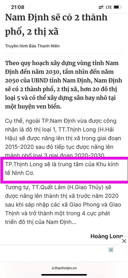 Lô góc mặt biển, mặt đường biển mở rộng lên 42