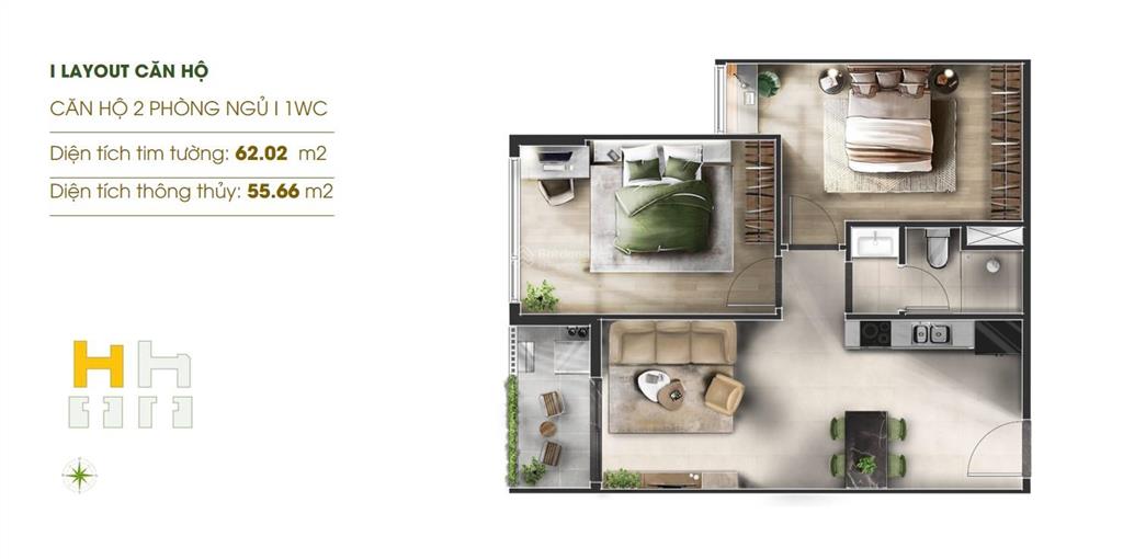 Lusso sài gòn  căn góc 2pn giá hợp lý, tiện ích đỉnh, ngay trung tâm đông bắc  hcm