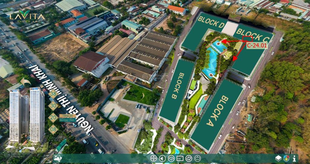Bán căn hộ chung cư lavita thuận an, 48 triệu/m², 71m2, 2pn, 2wc