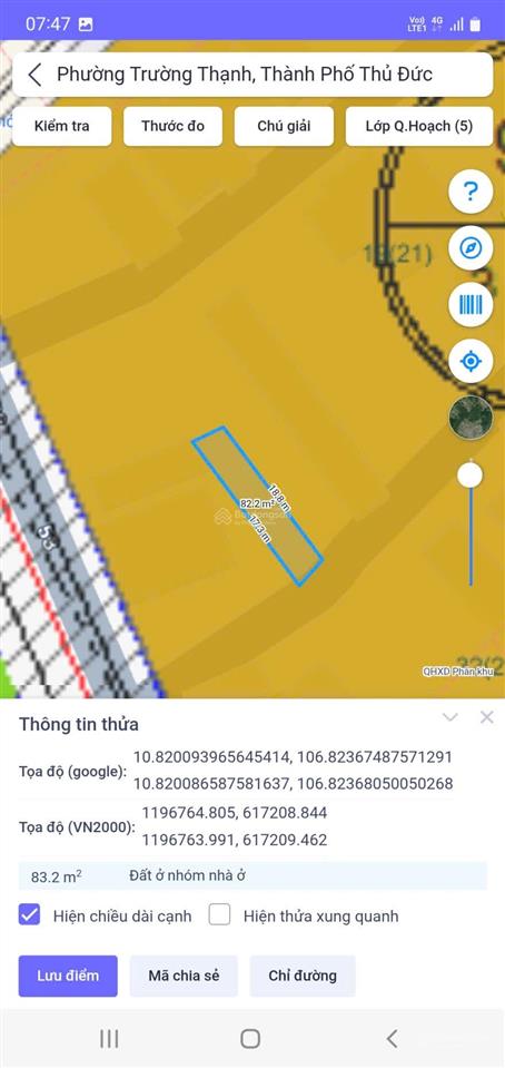 Chủ gửi bán lô đất đường 8 trường thạnh 82m2 giá chỉ 4,1 tỷ