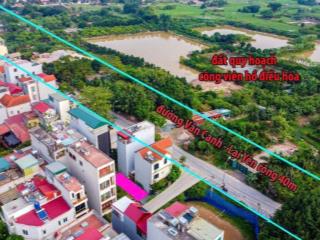 Bán lô đất 54m2 tái định cư Vân Canh ngay cạnh đường Vành Đai 3.5 đối diện công viên giá 17x triệu