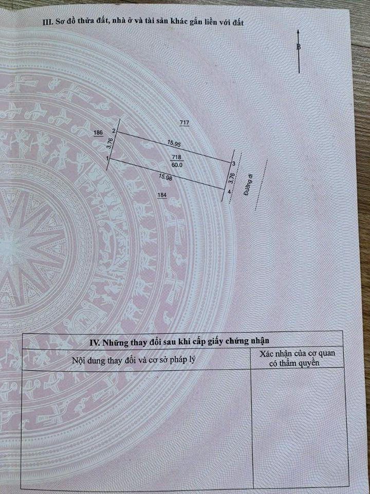 Bán lô 60m2 2m mặt thoáng sát công viên vị trí đẹp có thể kinh doanh hướng đông nam giá đầu tư