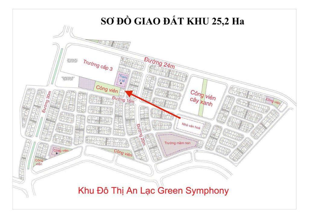 Bán lô 60m2 2m mặt thoáng sát công viên vị trí đẹp có thể kinh doanh hướng đông nam giá đầu tư