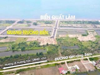 Chính chủ bán đất nền quất lâm  view biển, sổ đỏ sẵn, giá rẻ nhất thị trường, dt 165m2  mt 9m