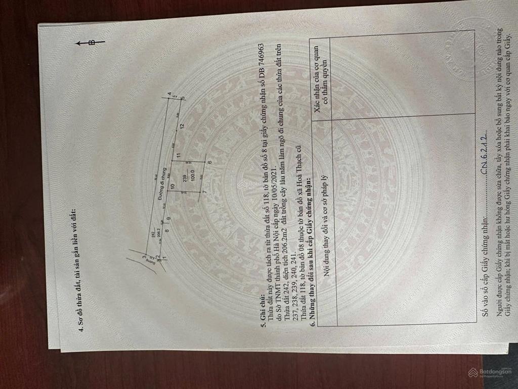 Cc cần bán 3 lô đất 100 m full thổ cư mặt tiền rộng giá chỉ 2 tỷ / lô ngõ oto tại phú cát tp hà nôi