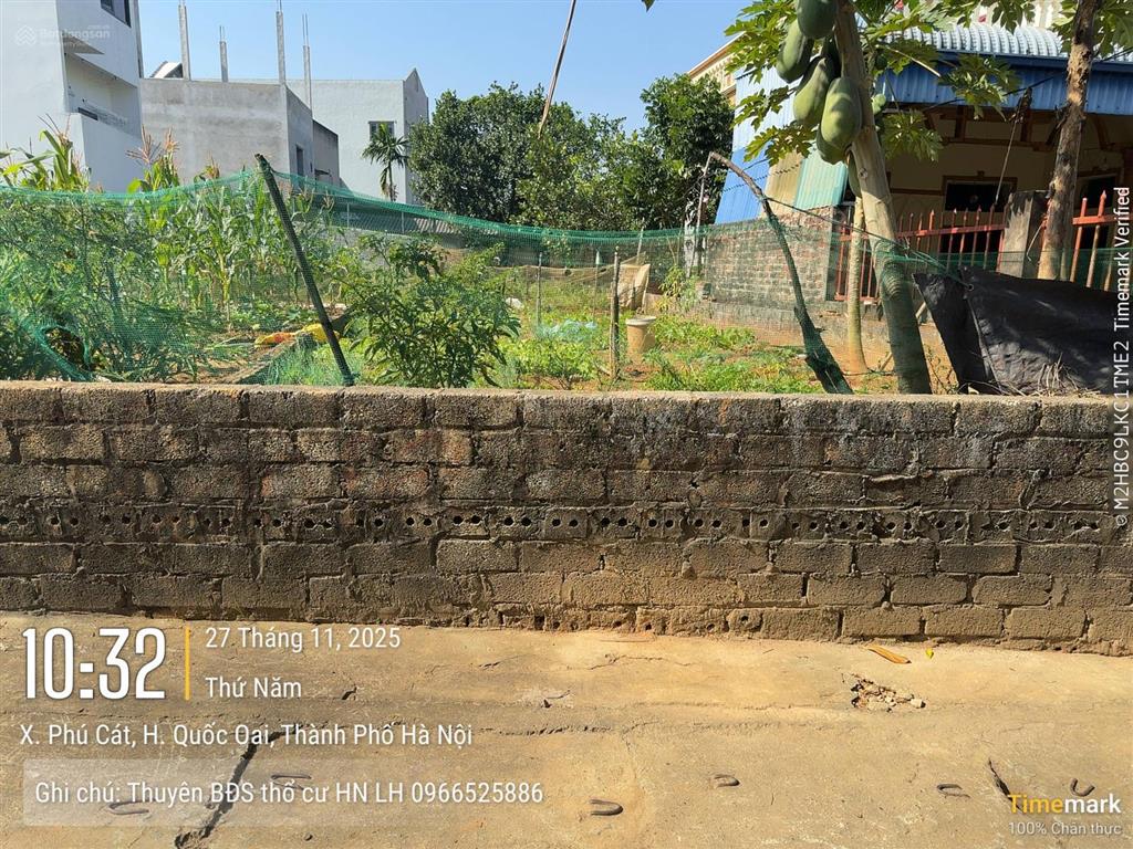 3.2 tỷ có 144,8m2 thổ cư 129,8m2(gần full thổ cư)tại thôn 3 xã phú cát tp hn giá đầu tư cực tốt