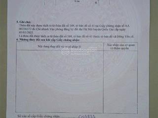 Bán lô đất đẹp 100m full thổ cư đường oto tránh làn 2 trục chính liên thôn yên thái giá 2,85tỷ