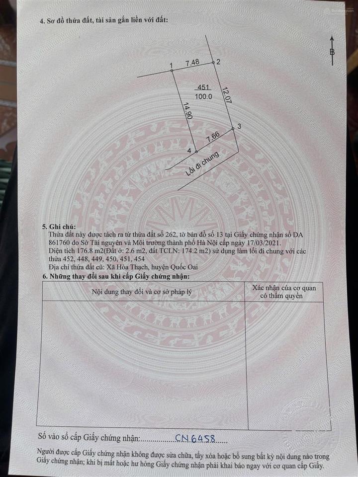 Nhỉnh 1 tỷ lô đất 100 mfull thổ cư oto vào tận đất giá 1,5tỷ tại hoà trúc xã phú cát tp hà nội !
