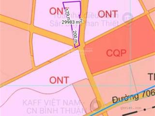 Cần bán 37,977m2 đất mặt tiền đường vào sân bay, phan thiết, bình thuận