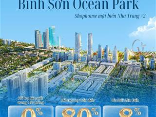 Chỉ với hơn 900 triệu (15% giá trị sản phẩm) sở hữu ngay shophouse mặt biển khánh hòa