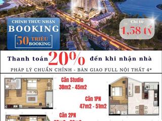 Căn hộ view biển bàn giao chuẩn 4*  sở hữu lâu dài đầu tiên tại nam khánh hòa
