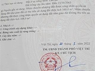 Bán đất khu 1, xã phượng lâu thành phố việt trì
