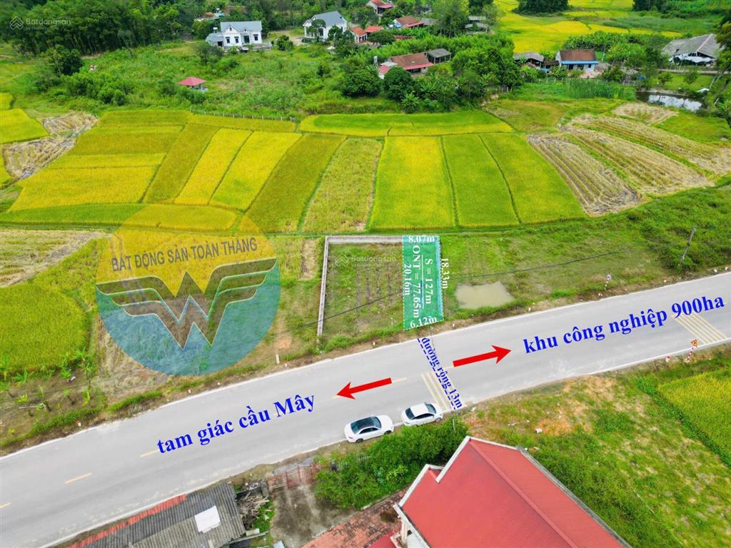 Chỉ 1.25 tỷ sở hữu ngay lô đất full thổ cư  mặt tiền đường 13m