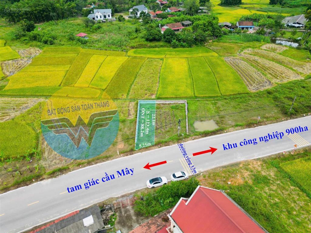 Chỉ 1.25 tỷ sở hữu ngay lô đất full thổ cư  mặt tiền đường 13m