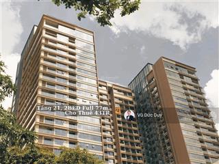 2bed the marq cho thuê 49tr. tầng cao, diện tích lớn 77m2, full nội thất, view landmark 81